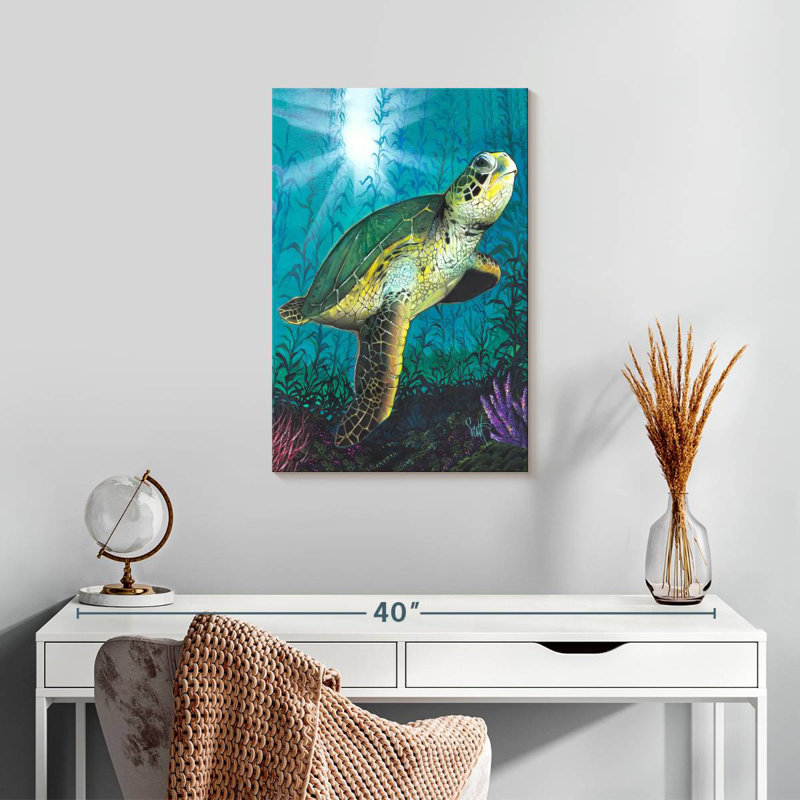 Brampt Turtle Underwater, 24" H x 16" W