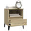 Mervel Manufactured Wood Bedside Table-1132773894-1081786331