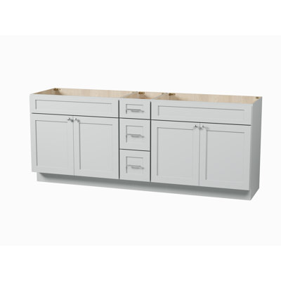 Disar 84" Double Bathroom Vanity Base Only