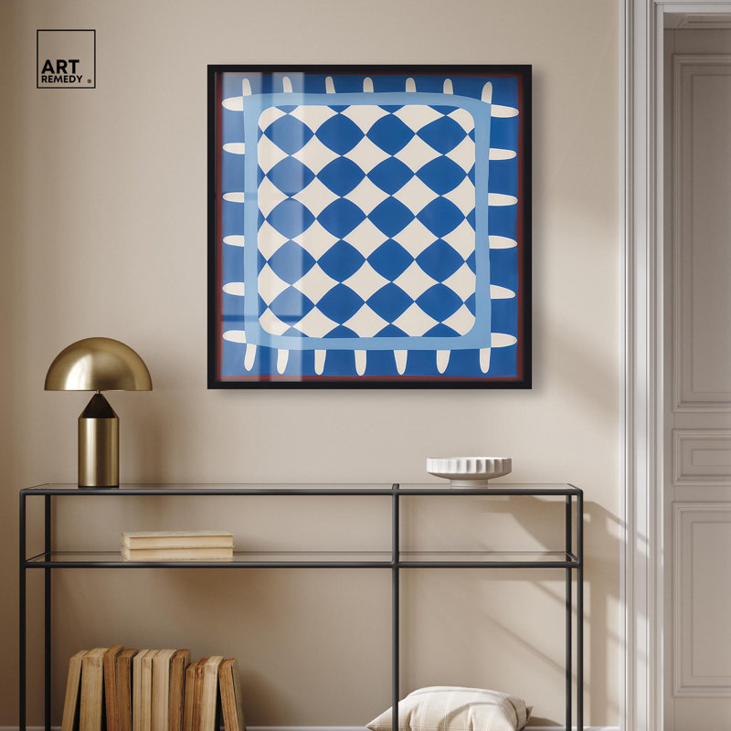 Encadré en couleur, impression d'ombre côtière par Art Remedy, H 31 po x l 31 po, Noir
