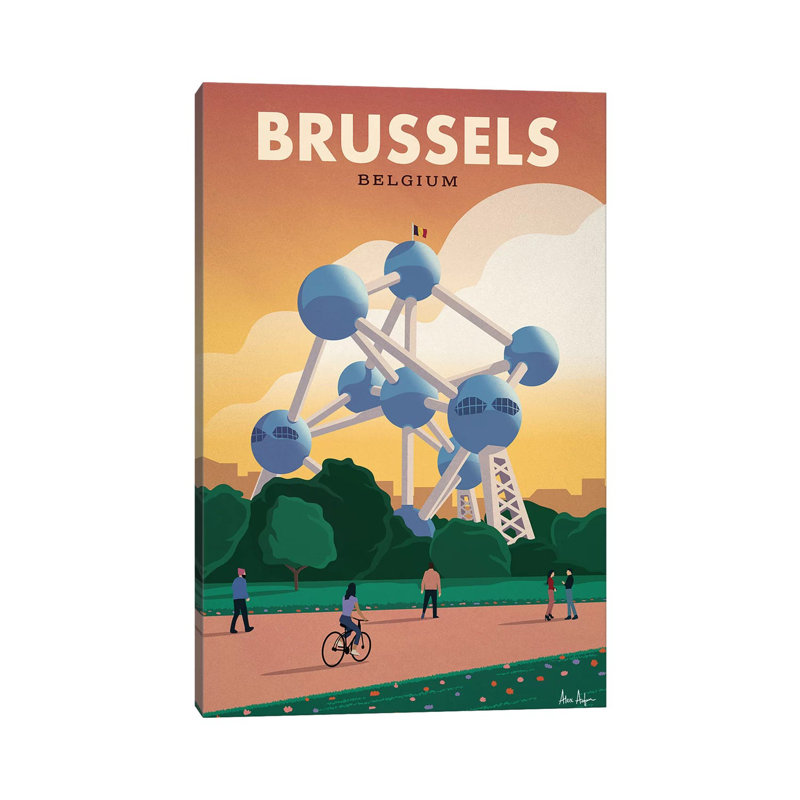 Brussels - Print on Canvas, Wrapped Canvas, 45.72cm H x 30.48cm W x 1.91cm D