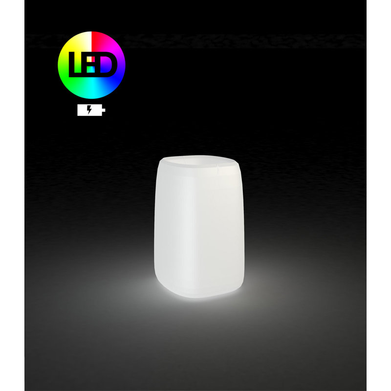 Pot à fleurs en résine biologique, H 19,25 po x l 13,75 po x P 12,25 po
