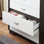 Coffre ACME Eloy, blanc et espresso-23333043