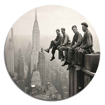 Forrest - Cityscapes Round Metal Art