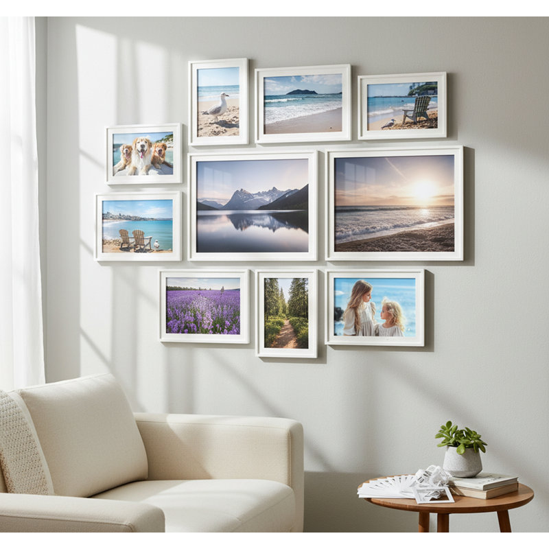 Picture Frame - Set of 10, White