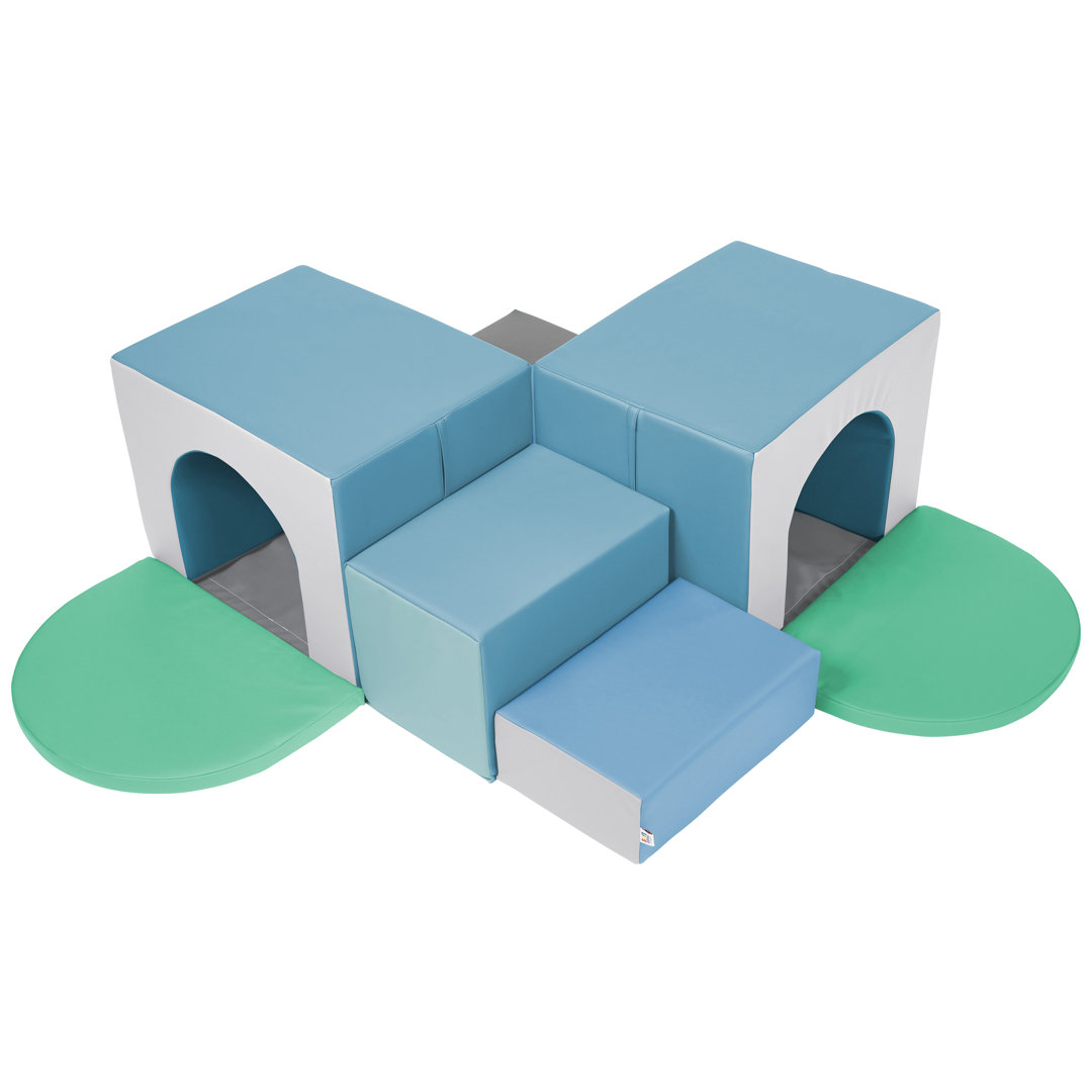 ECR4Kids SoftZone Corner Tunnel Maze, Toddler Playset, 7-Piece ECR4Kids 