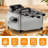 WHALL 5 L Deep Fryer with 3 Baskets,21 Cups Oil Capacity-120245933
