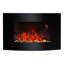 Axel Wall Mounted Fireplace Curved Glass Slimline-15527603