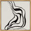 «Black Grey Paint Stroke Line Collage Abstract Shapes Modern Art Decor Neutral Minimalist», reproduction d'art sur toile-916354656-916354657