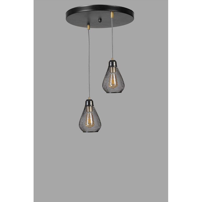 Chandle Chandelier, Gold/Black
