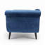 Chaise longue avec accoudoirs à volutes