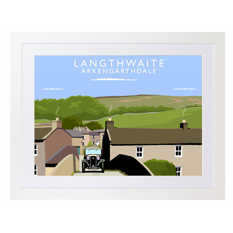 1 Piece Wall Art, 44 cm H x 54 cm W x 2.2 cm D, White Wood Frame