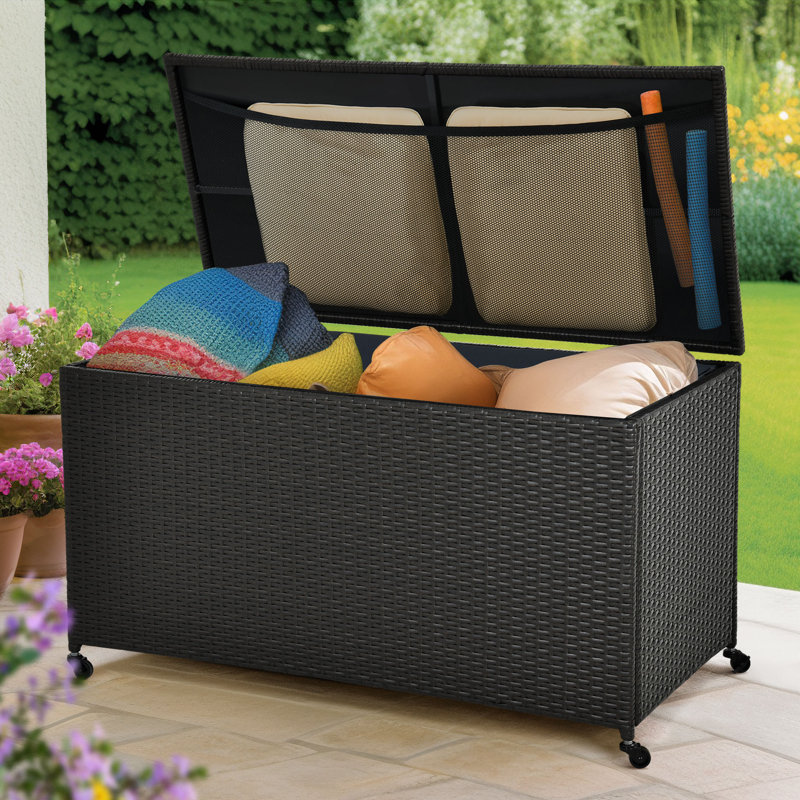 Boîte de rangement extérieure 120 gallons avec sac imperméable intérieur Dawn