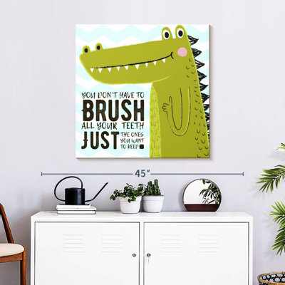 «Brush Dino», impression sur toile