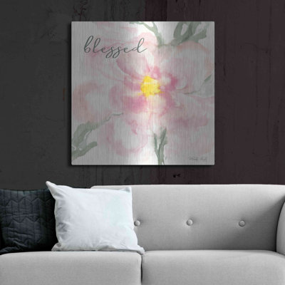 'Floral Blessed' by Cindy Jacobs, Metal Wall Art
