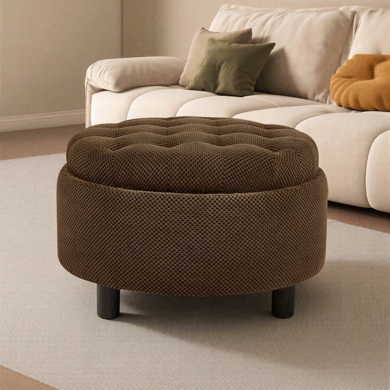 Table basse avec repose-pieds et rangement Modern, Café
