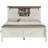  Oceant Sherell Farmhouse Queen Bed Frame Storage Bookcase Headboard, White-276771027-276771025
