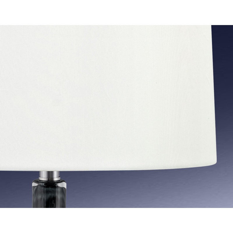 Lampe de table en verre 31 "Tropea, Gris / blanc