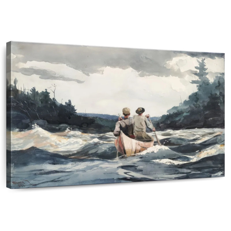 Mehar Canoe In Rapids, H 16 po x l 24 po