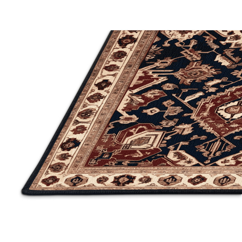 Tapis brun lavable à la machine, Rectangulaire 2 pi x 3 pi