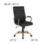High Back Executive Swivel Office Chair with Metal Frame and Arms-1065869031