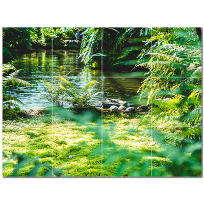 4.25'' x 4.25'' Satin Ceramic Decorative Mural
