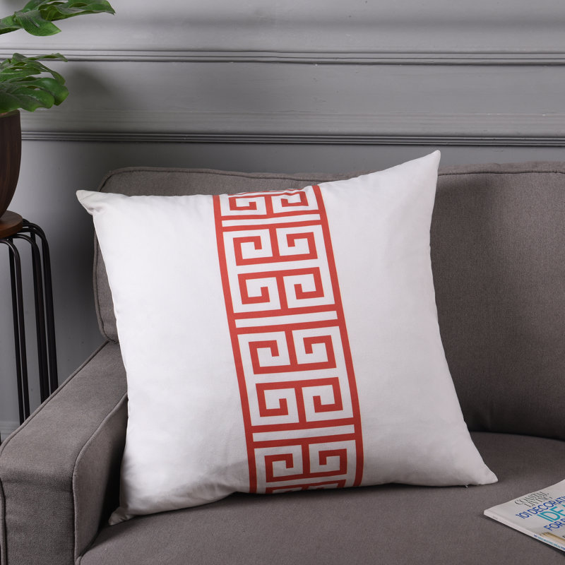 Housse de coussin en lin Dann Foley, Rouge