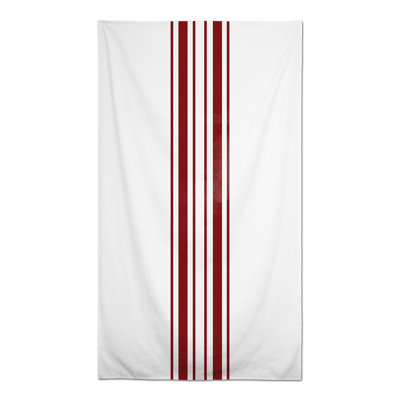 Nappe rectangulaire à rayures en polyester