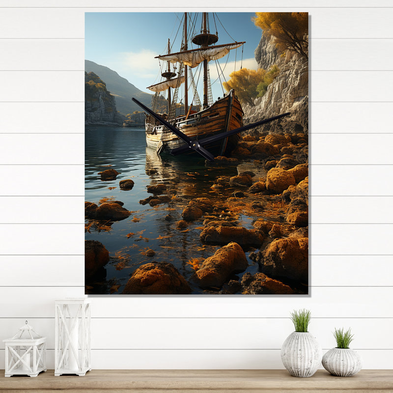 Horloge murale moderne Elyh - Pirate, Grand