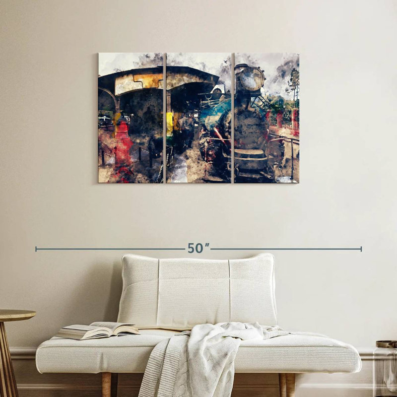 Mehar Steam Train, 24" H x 38" W