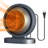 Grey Mini Desktop Fan Heater, Portable Personal Electric Space Heater Class, 2s Fast Heating Quiet Overheat Protection, For Home Office Kitchen Basement Garage Small Space