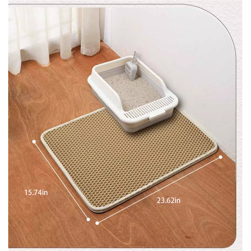 Plastic Litter Mat, 0.3" H x 23.62" W x 17.71" D