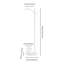 71" Modern Minimalist Multifunctional Standing Clothes Coat Rack With Marble Base-1206343180