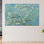 «Van Gogh Almond Blossom», reproduction d'art sur toile, art mural floral rétro 1P