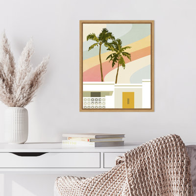 Palm Springs Paradise I by Victoria Barnes Framed Canvas Wall Art Print