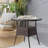 Patio Brown Wicker Round Bar Table