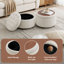 Repose-pieds rembourré avec rangement et coussin capitonné-1049625997