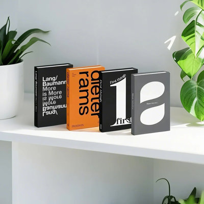 Ensemble de livres décoratifs 4 pièces