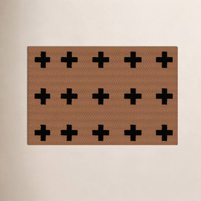 Neighburly Non-Slip Geometric Doormat