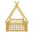 Tent Shaped Floor Bed With Guardrails And Slats-374839909