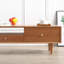 Table basse simple en bois massif au design rétro