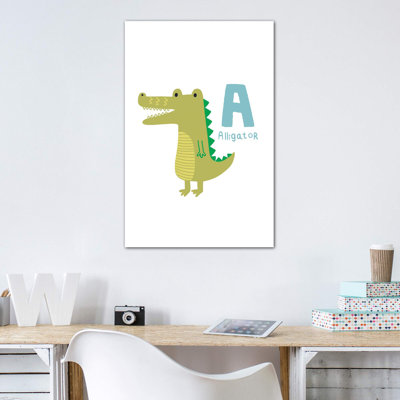 Animal Alphabet - A - impression d'art graphique