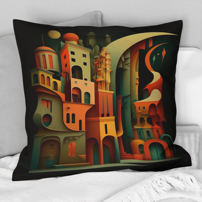 Geometric Graffiti IV - Abstract Geometric Printed Throw Pillow