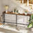 Console Table with Outlet, 63 Inch Sofa Table with Charging Station-118661774-118661776
