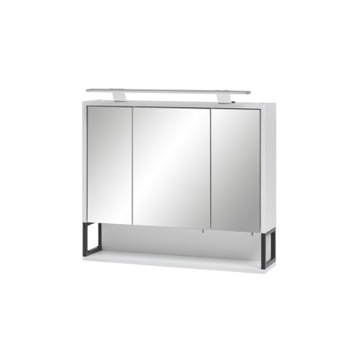 70 cm x 68 cm Limone Mirror Cabinet with LED Lighting