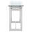 Mania 47.2'' Glass Top Console Table
