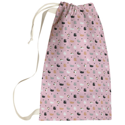 Kitterman Fabric Laundry Bag with Handles