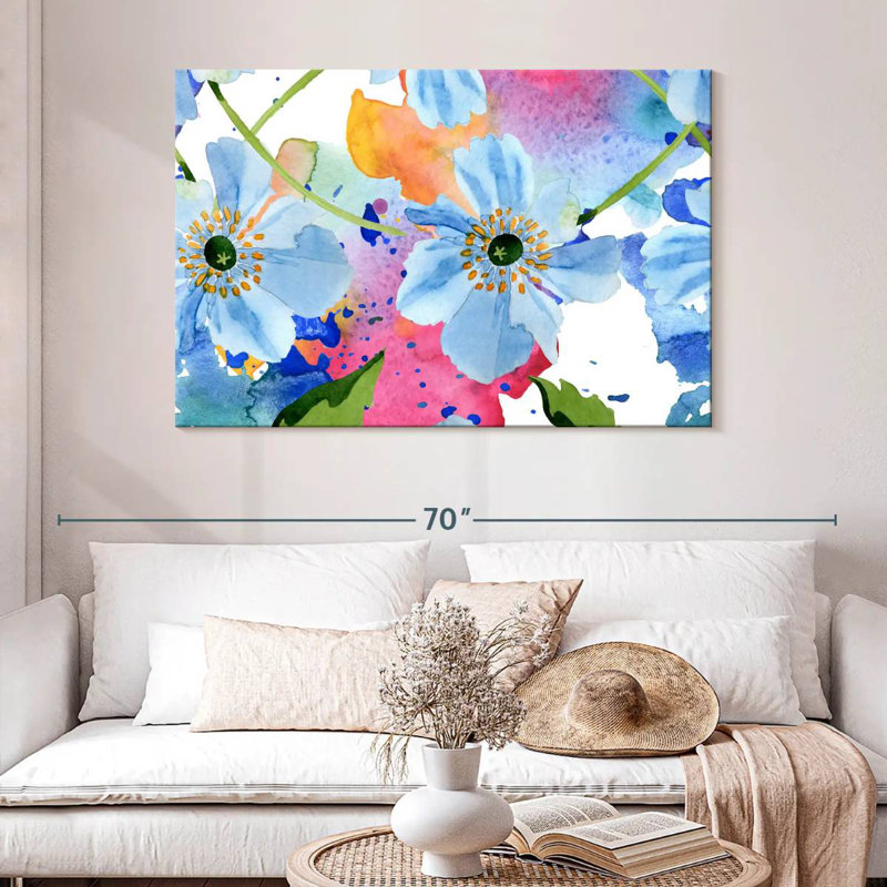 Harnek fleurs tropicales bleues
