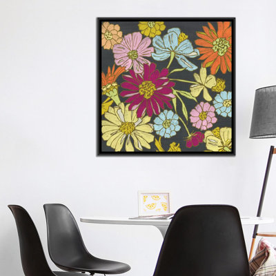 " Summer Floral On Grey I " by Chariklia Zarris