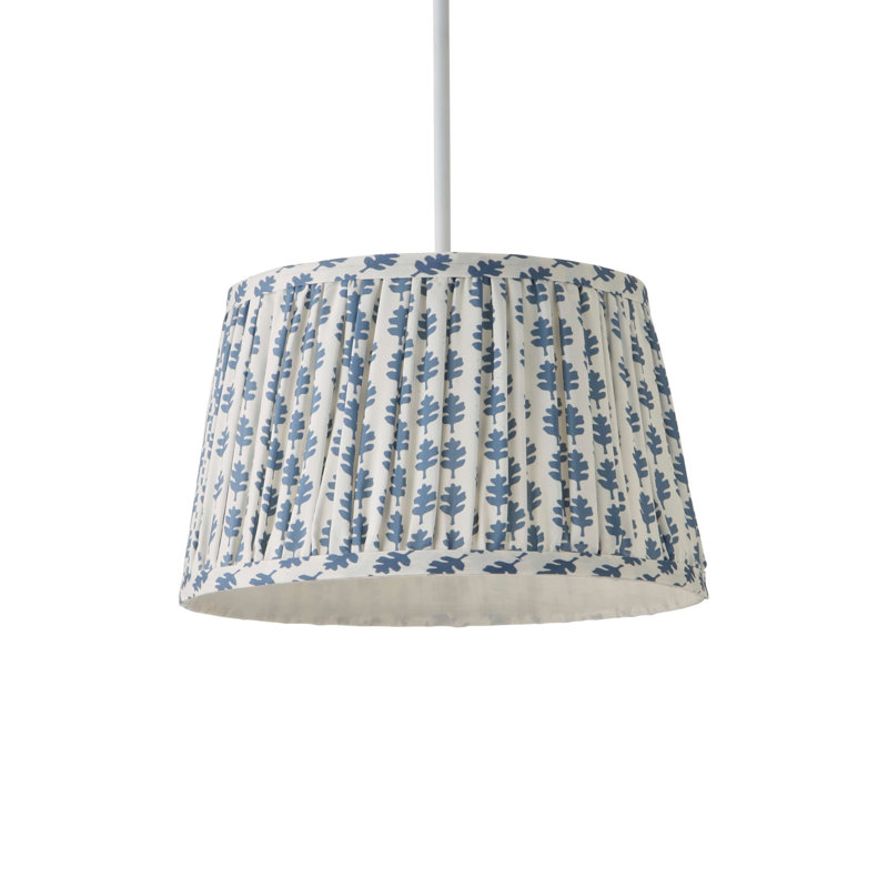 Tavontae Blended Fabric Dome Lamp Shade ( Slip-On ), Blue, 15cm H x 25cm W x 25cm D